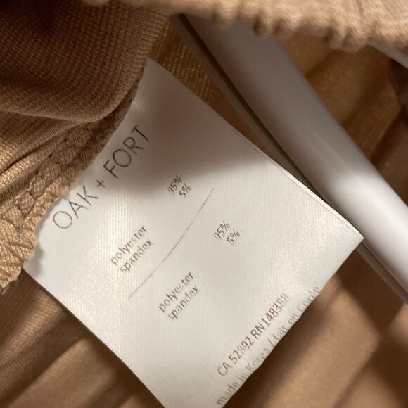 Oak + Fort Beige Pleated Skirt - Picture 4 of 4